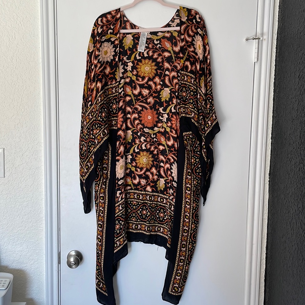 Free People Floral Wrap
